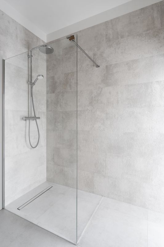 Rain Shower Head in a Minimalist Space